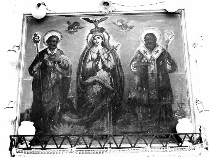 Madonna Addolorata (dipinto) di Montrone Michele (sec. XX)