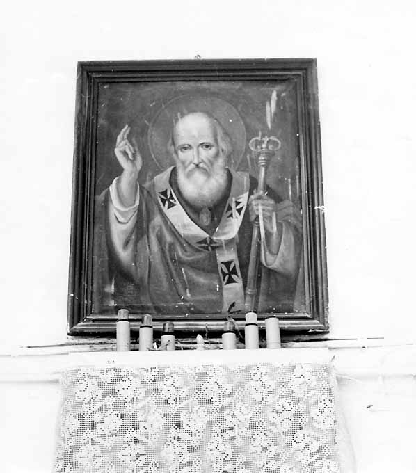 San Nicola benedicente (dipinto) - ambito barese (sec. XIX)