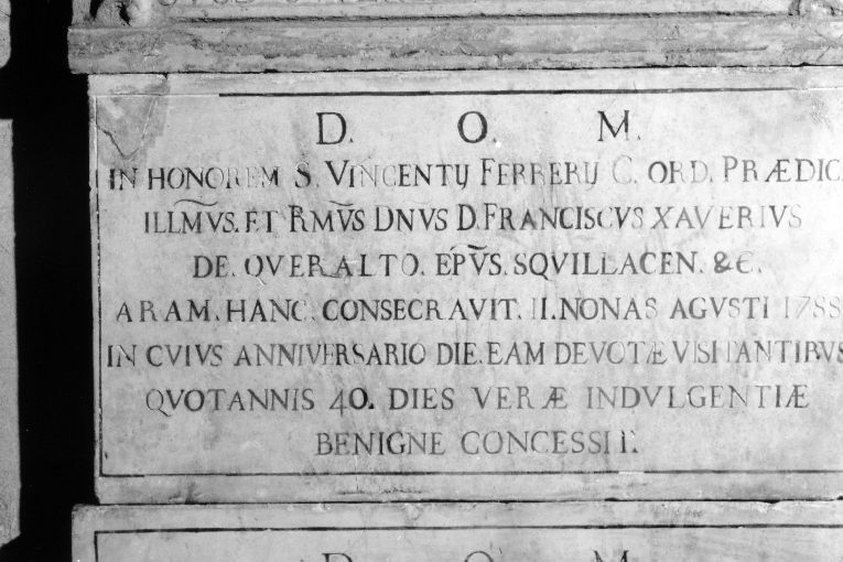 lapide - ambito pugliese (sec. XVIII)