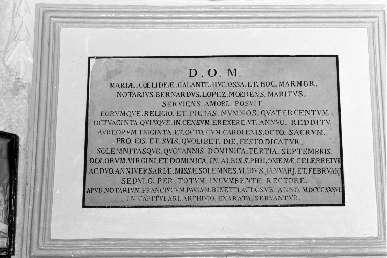 lapide - ambito pugliese (sec. XIX)