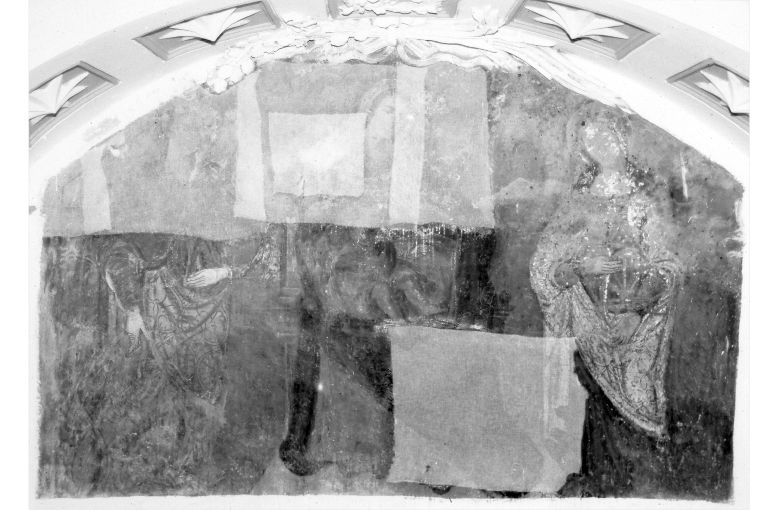 Madonna con Bambino con santa Caterina d'Alessandria e sant'Eufemia (dipinto) - ambito pugliese (seconda metà sec. XV)