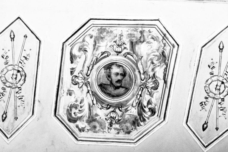 testa di uomo (rilievo) - ambito pugliese (sec. XIX)