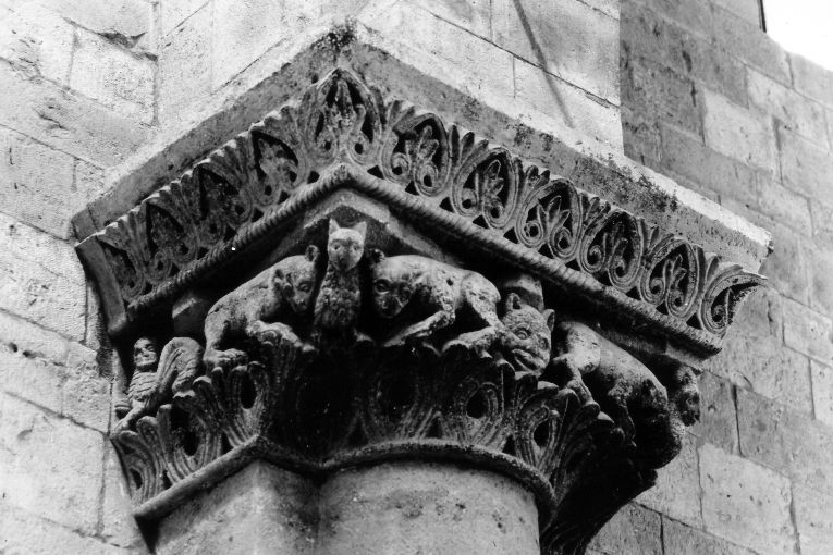 semicapitello - ambito pugliese (prima metà sec. XII)