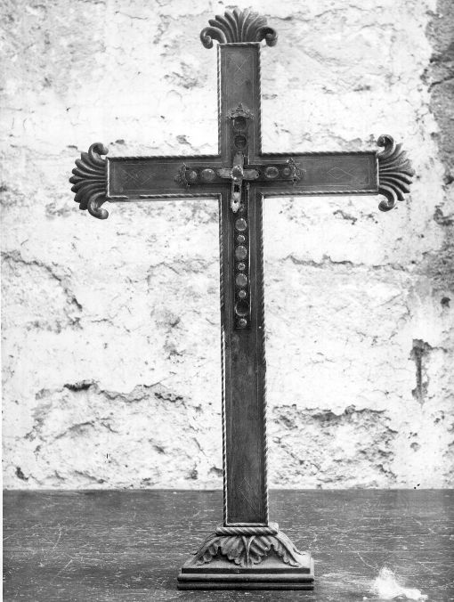 reliquiario - a croce - ambito Italia meridionale (fine sec. XVIII)