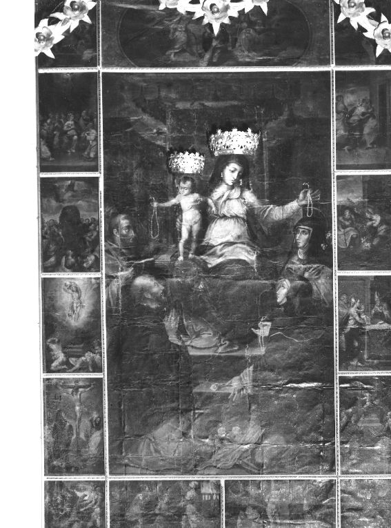 Madonna del Rosario (dipinto) - ambito Italia meridionale (seconda metà sec. XVII)
