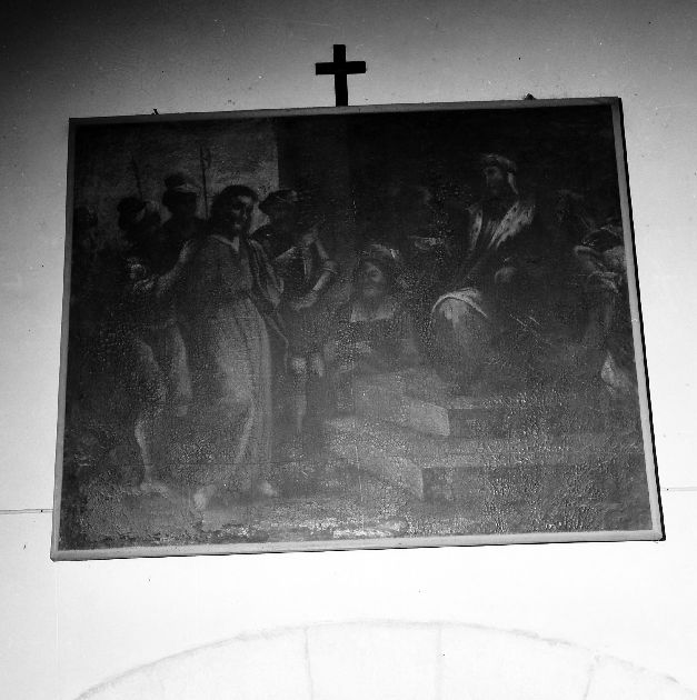 stazione I: Gesù condannato a morte (dipinto, elemento d'insieme) di Quercia Joachim (sec. XVIII)
