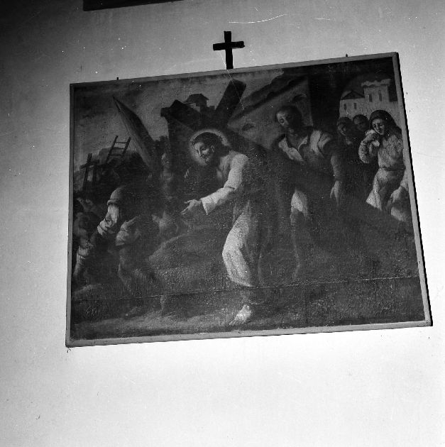 stazione II: Gesù caricato della croce (dipinto, elemento d'insieme) di Quercia Joachim (sec. XVIII)