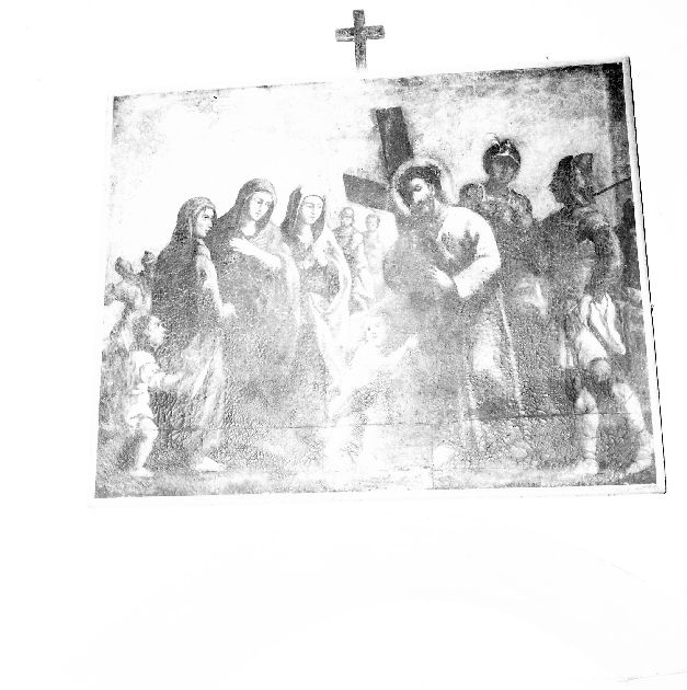 stazione VIII: Gesù consola le donne di Gerusalemme (dipinto, elemento d'insieme) di Quercia Joachim (sec. XVIII)