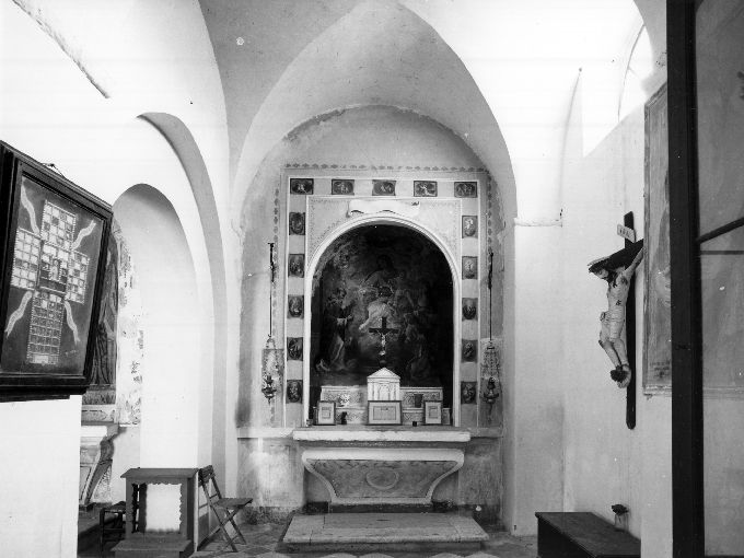 Madonna del Rosario, San Domenico, Santa Caterina da Siena, Santa Rosa da Lima (dipinto) di Quercia Giuseppe (sec. XVIII)