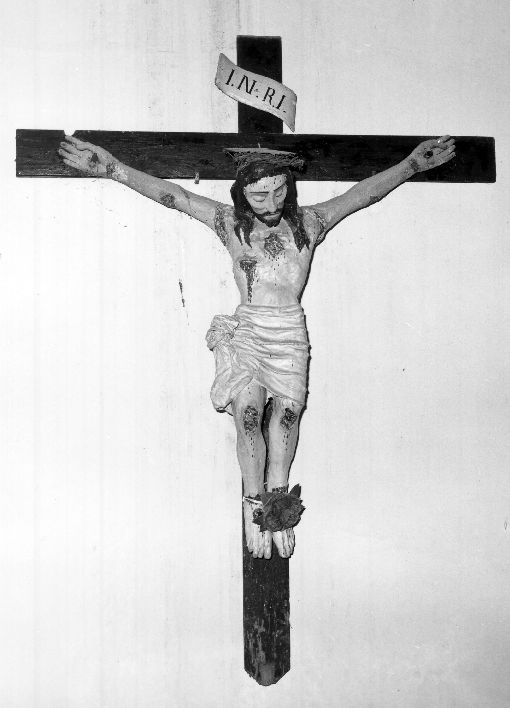 Cristo crocifisso (crocifisso) - ambito Italia meridionale (sec. XIX)