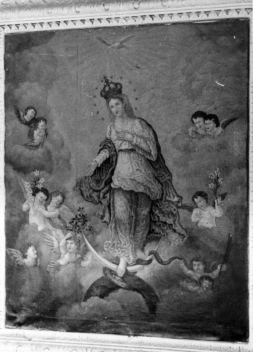 Madonna Immacolata e angeli (dipinto) - ambito pugliese (sec. XVIII)