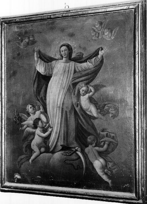 Madonna Immacolata e angeli (dipinto) - ambito pugliese (sec. XVIII)