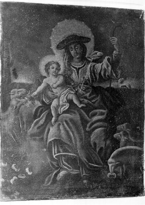 Madonna Pastora, Madonna con Bambino (dipinto) - ambito pugliese (sec. XVIII)
