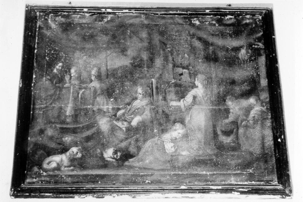 cena in Emmaus (dipinto) - ambito pugliese (fine/inizio secc. XVII/ XVIII)