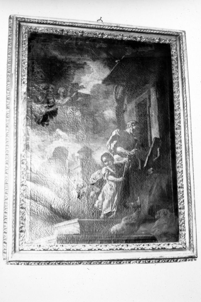 Gesù fanciullo nella bottega di San Giuseppe (dipinto) di Tiso Oronzo (attribuito) (seconda metà sec. XVIII)