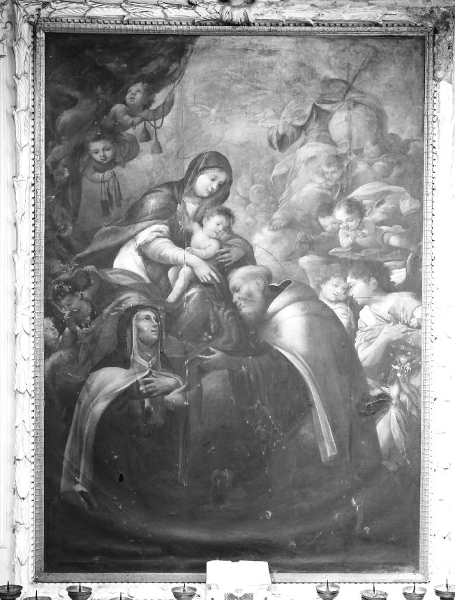 Madonna con Bambino e Santi (dipinto) - ambito pugliese (sec. XVIII)
