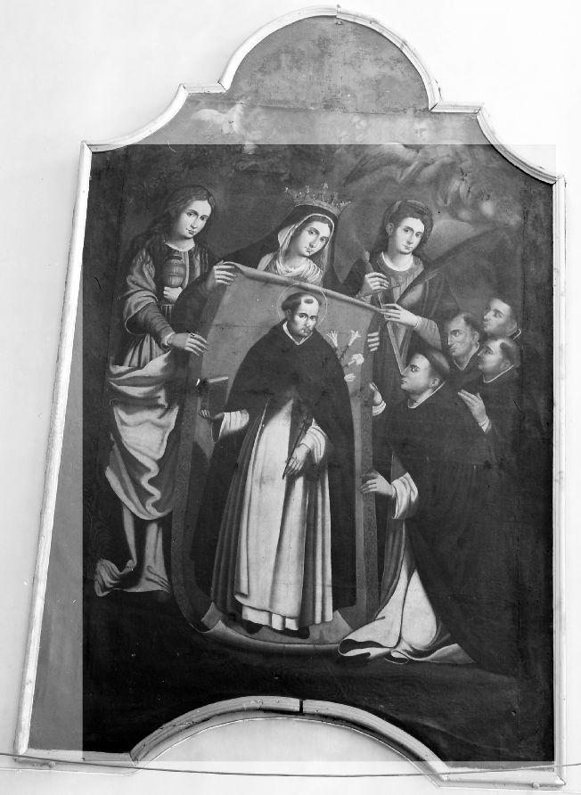 trasporto dell'immagine di San Domenico a un monaco di Soriano (dipinto) - ambito pugliese (sec. XVIII)