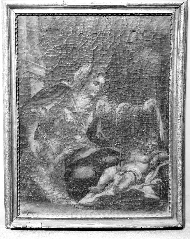 Madonna con Bambino e san Giovannino (dipinto) - ambito pugliese (fine/inizio secc. XVII/ XVIII)