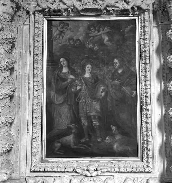 San Vito martire e santi Modesto e Crescenzia (dipinto) - ambito pugliese (sec. XVIII)