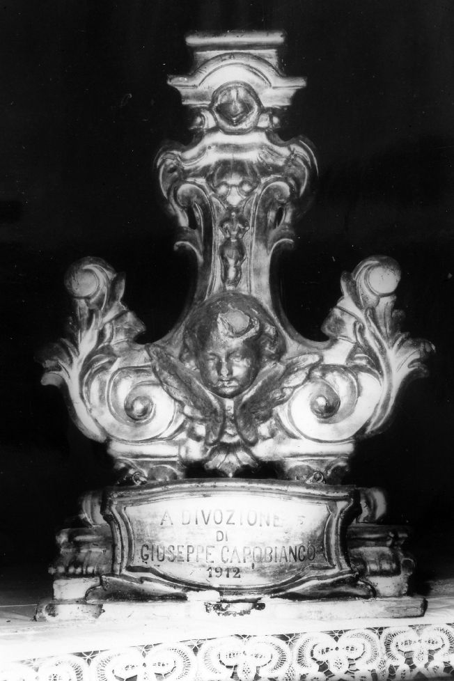 base per croce - manifattura Italia meridionale (sec. XX)