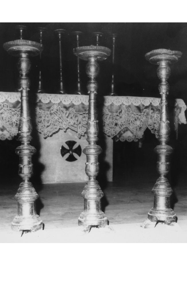 candeliere, serie - manifattura Italia meridionale (sec. XIX)