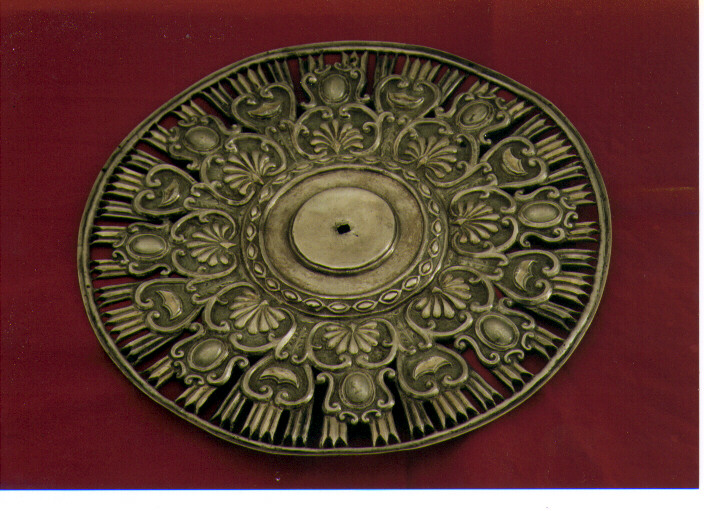 aureola di statua - ambito Italia meridionale (fine/inizio secc. XVIII/ XIX)