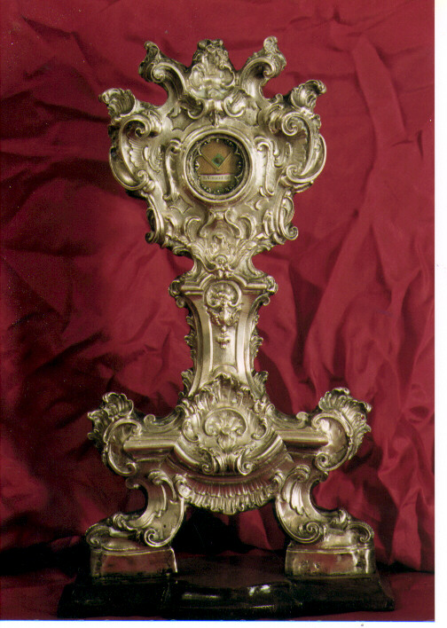 reliquiario - a ostensorio di Del Giudice Gennaro (bottega), Del Giudice Giuseppe (fine/inizio secc. XVIII/ XIX)