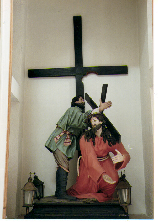 Cristo portacroce (statua processionale) - ambito salentino (prima metà sec. XX)