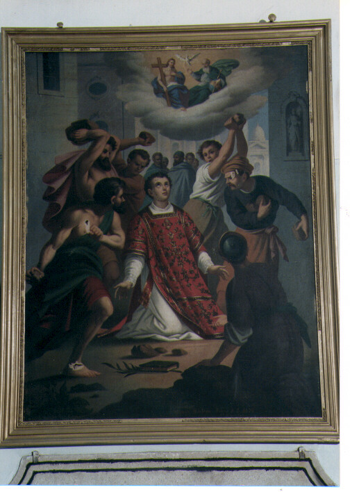 Martirio di Santo Stefano (dipinto) di Montrone Michele (sec. XIX)