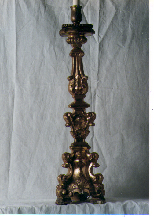 candeliere d'altare, serie - ambito Italia meridionale (seconda metà sec. XIX)