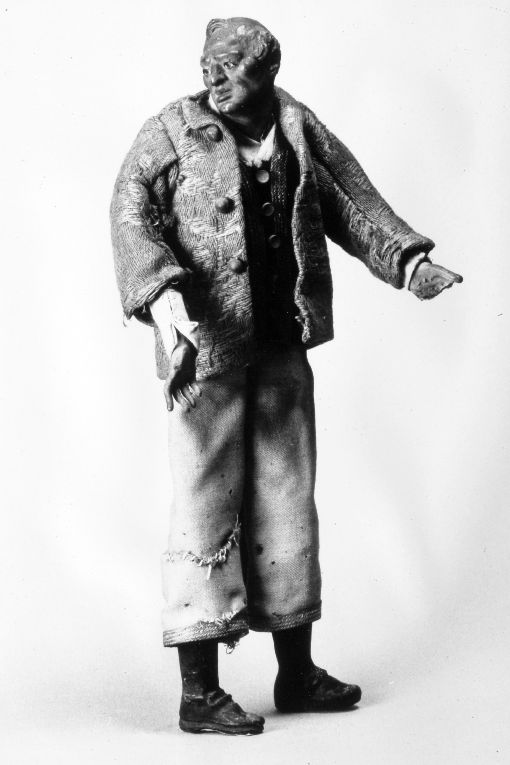 Uomo (statuetta di presepio) - ambito napoletano (secc. XVIII/ XX)