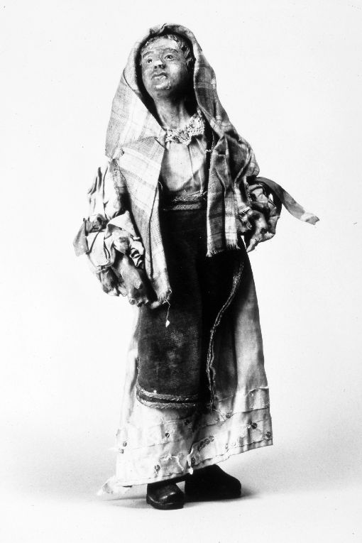 Vecchia donna (statuetta di presepio) - ambito napoletano (secc. XVIII/ XX)