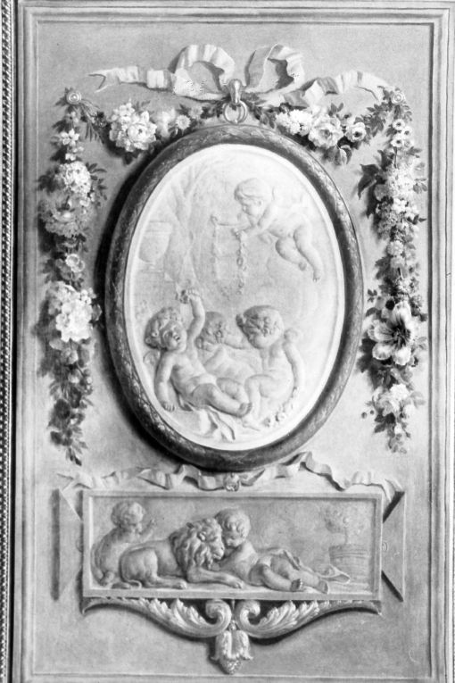 allegoria della primavera (decorazione pittorica) di Marchetti Giov. Battista (terzo quarto sec. XVIII)