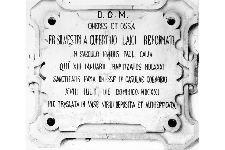 lapide - ambito salentino (sec. XVII)