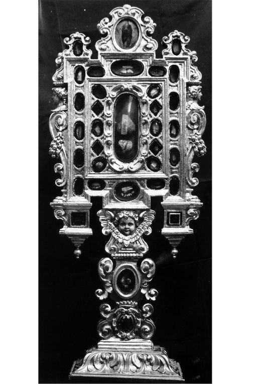 reliquiario architettonico - a tempietto - ambito napoletano (sec. XVIII)