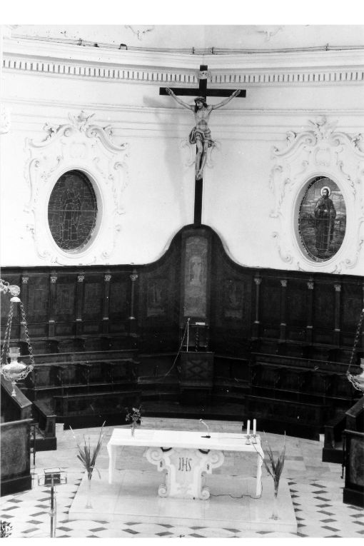 stalli del coro di Monteanni Raffaele (sec. XVIII)