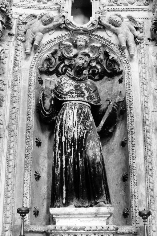 San Francesco d'Assisi (statua) - ambito salentino (sec. XVII)