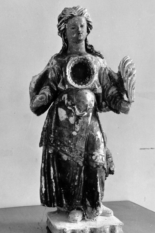 reliquiario - a statuetta - ambito salentino (sec. XVII)