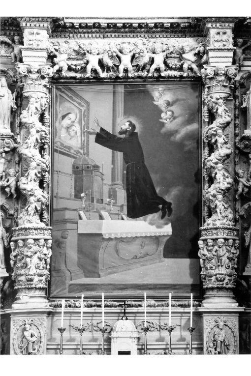 Apparizione a San Giuseppe di Cristo Re e la Madonna (dipinto) - ambito salentino (sec. XVIII)