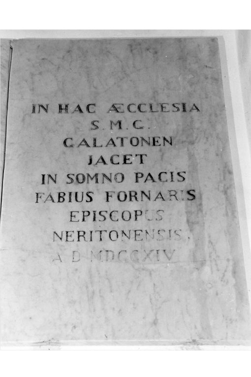 lapide - ambito salentino (sec. XVIII)