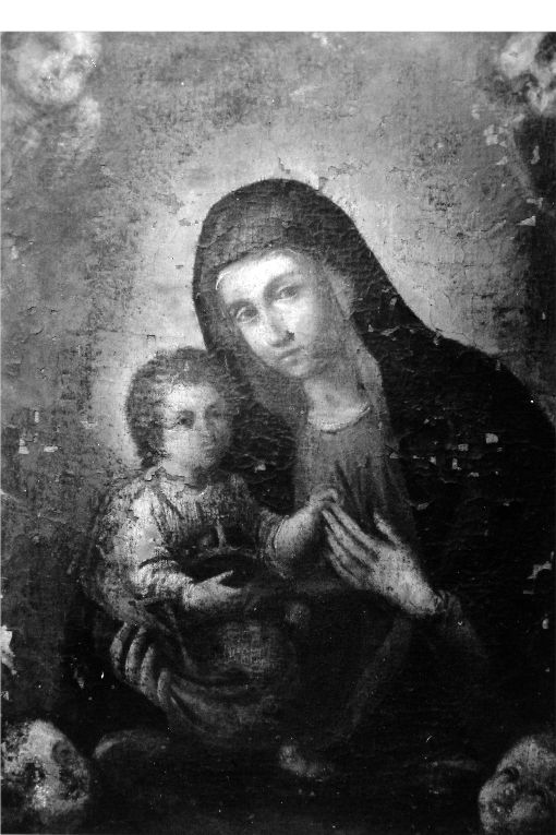 Madonna con Bambino (dipinto) - ambito Italia meridionale (seconda metà sec. XVII)