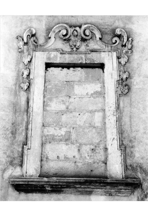 mostra di finestra - ambito salentino (sec. XVIII)