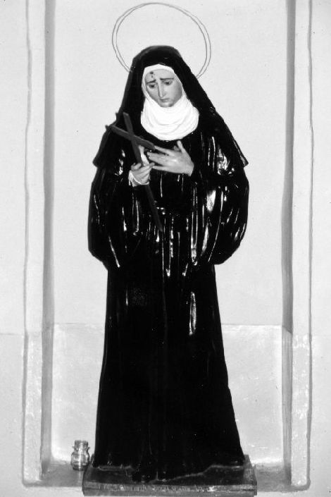 Santa Rita (statua) di Sacquegna Salvatore (primo quarto sec. XX)