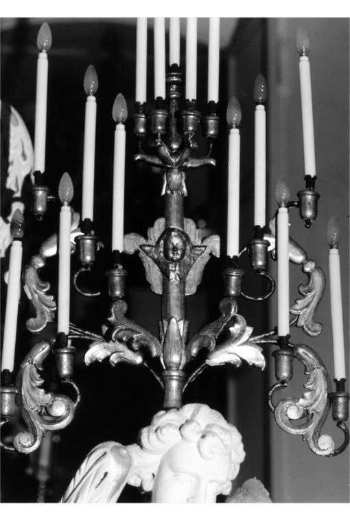 candeliere, coppia - ambito salentino (primo quarto sec. XVIII)