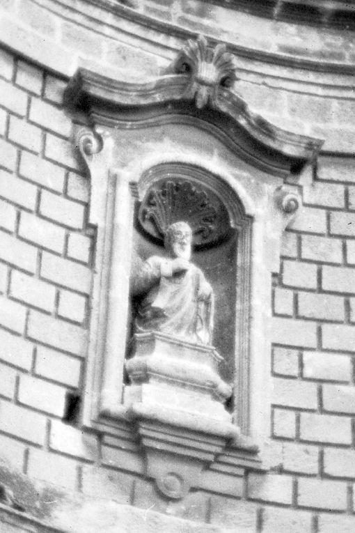 Profeta Isaia, Geremia, Ezechiele, Daniele; Virtu' Teologale (Carita'), Virtu' Teologale (Speranza); sant'Antonio da Padova, san Domenico, san Francesco d'Assisi, san Vincenzo Ferrer (statua, serie) di Fiorentino Ludovico (attribuito) (sec. XVI)