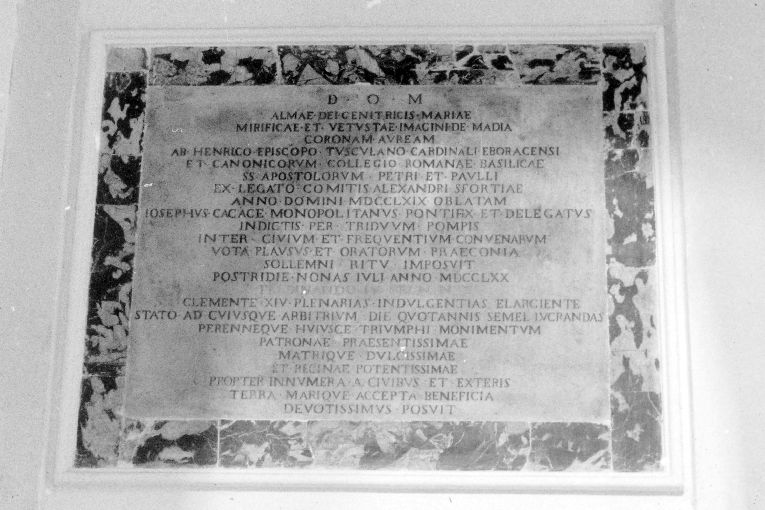 lastra - produzione pugliese (sec. XVIII)