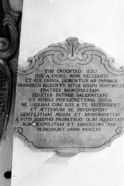 lastra - produzione pugliese (sec. XVIII)