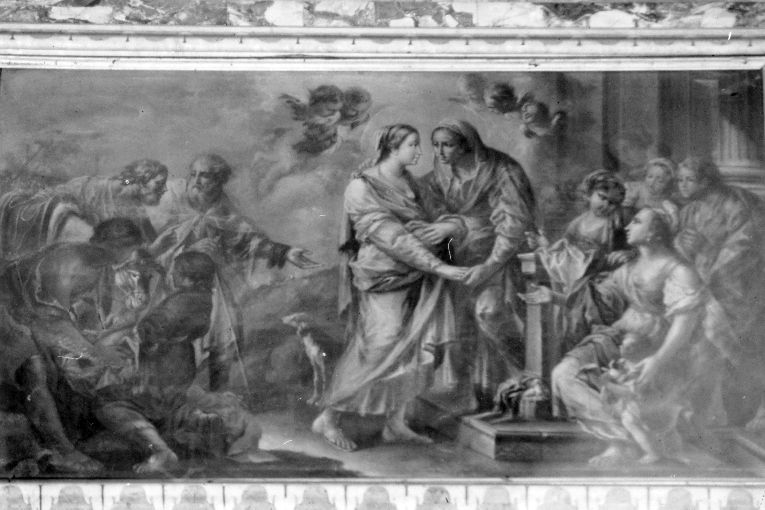 Visitazione (dipinto) di Del Pezzo Michele (sec. XVIII)