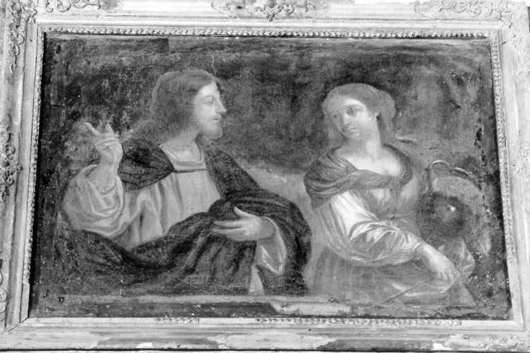Cristo e la samaritana al pozzo (dipinto) - ambito napoletano (sec. XVIII)