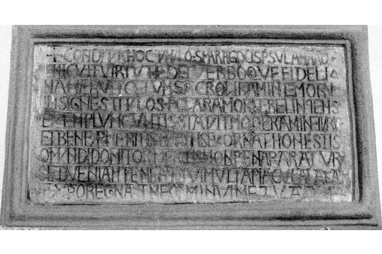 lastra tombale - ambito pugliese (sec. XI)